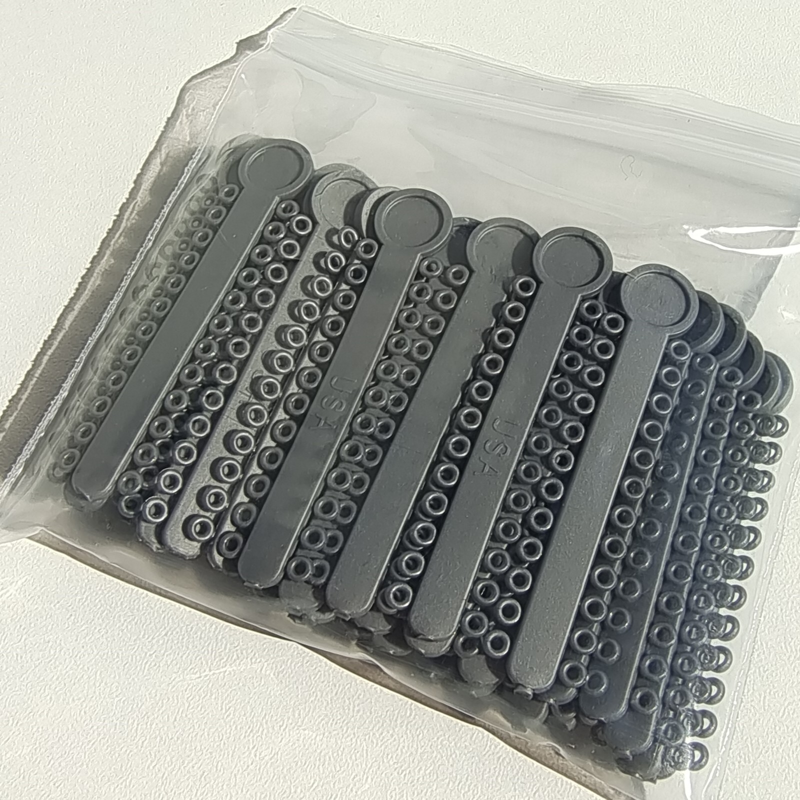 5Packs Dental Orthodontic Ligature Ties (Grey-Colored​）1008Pcs/Pack