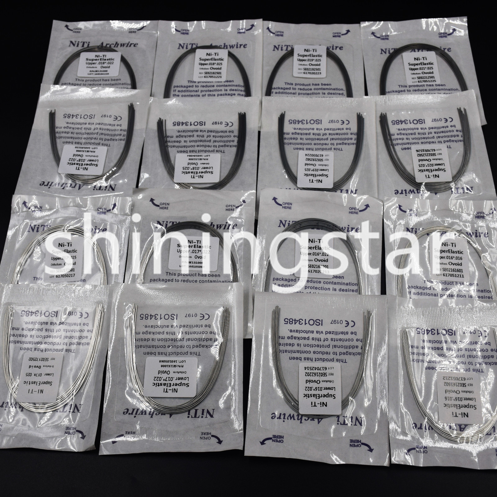 10 Pcs All Size Dental Orthodontic Super Elastic NITI Arch Wires Rectangular