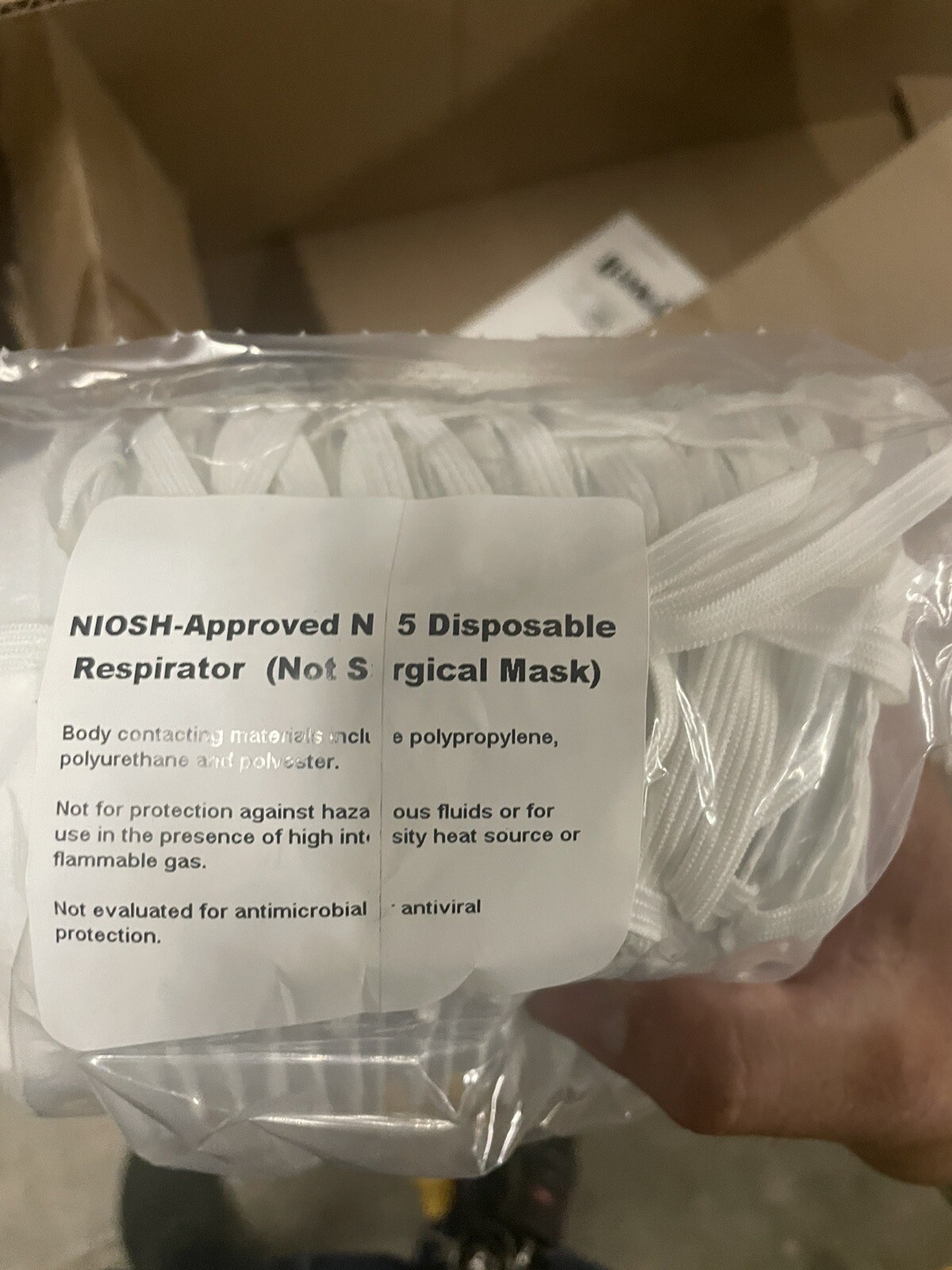 Honeywell DC300N95, N95 NIOSH-Approved, Disposable Respirator Mask, PK 20