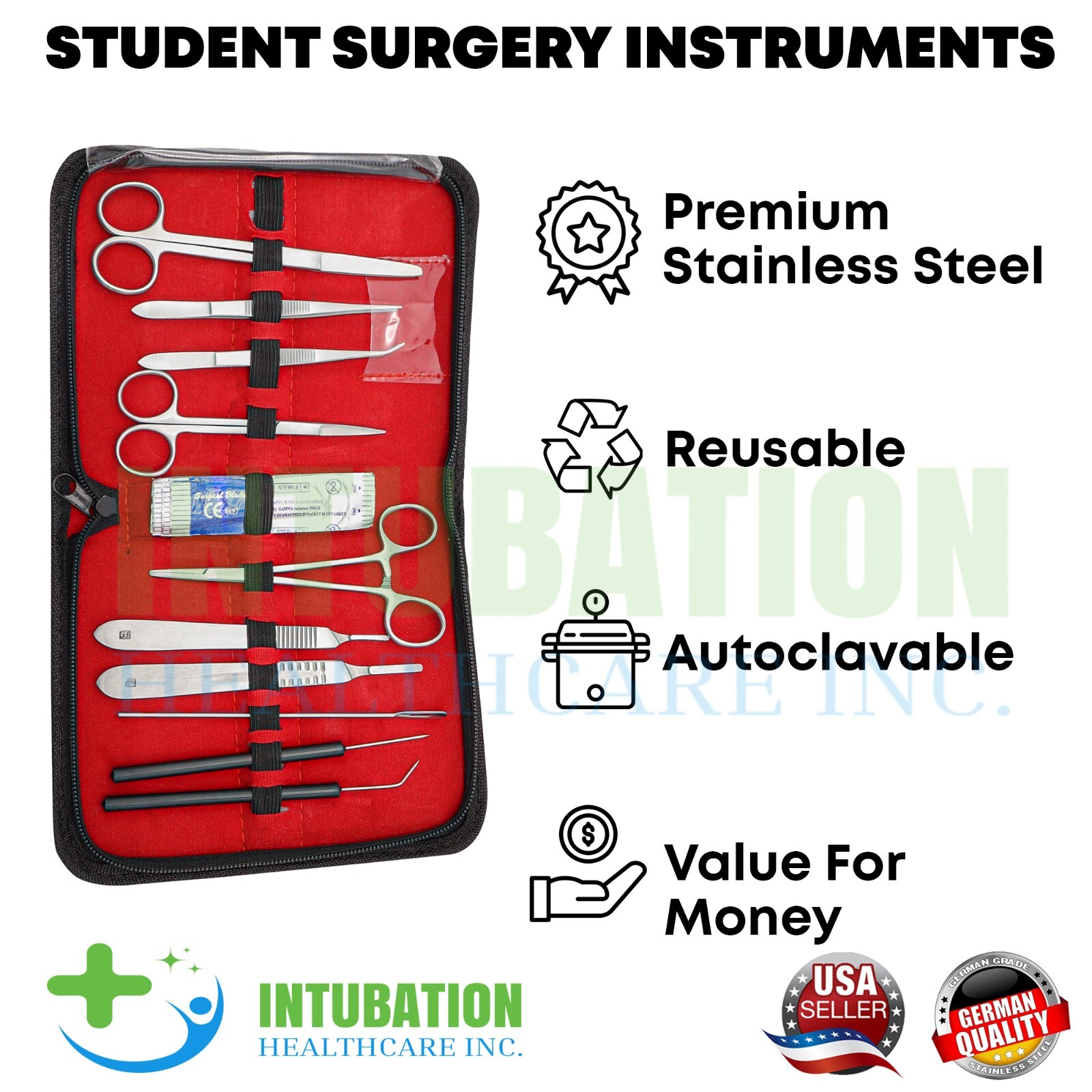 30 PCs Advanced Dissection Kit Medical Dissection Set Biology Veterinary Student