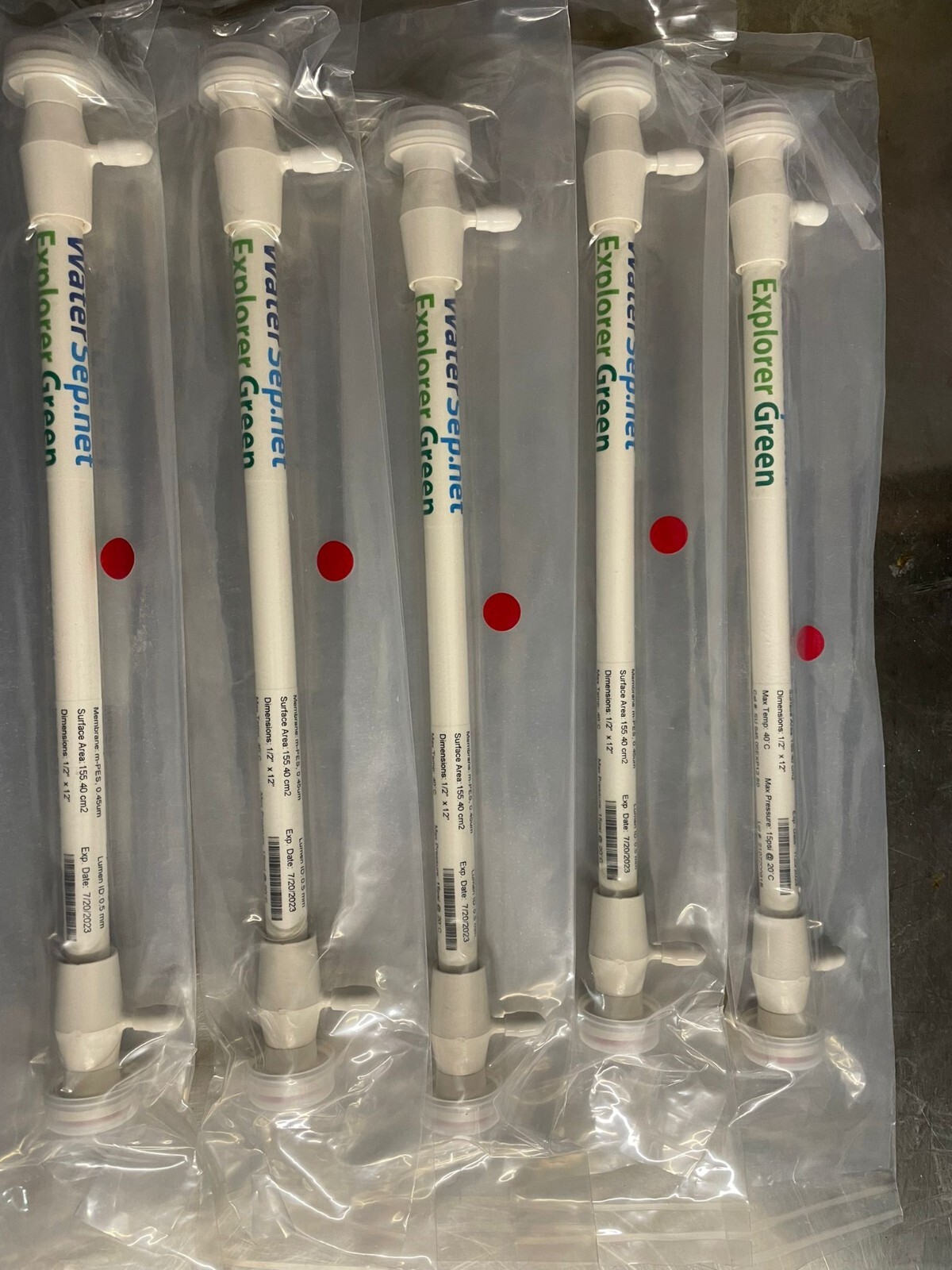 WaterSep BioSeparations CAT # SU94505EXP12S0 ( LOT OF 5 )