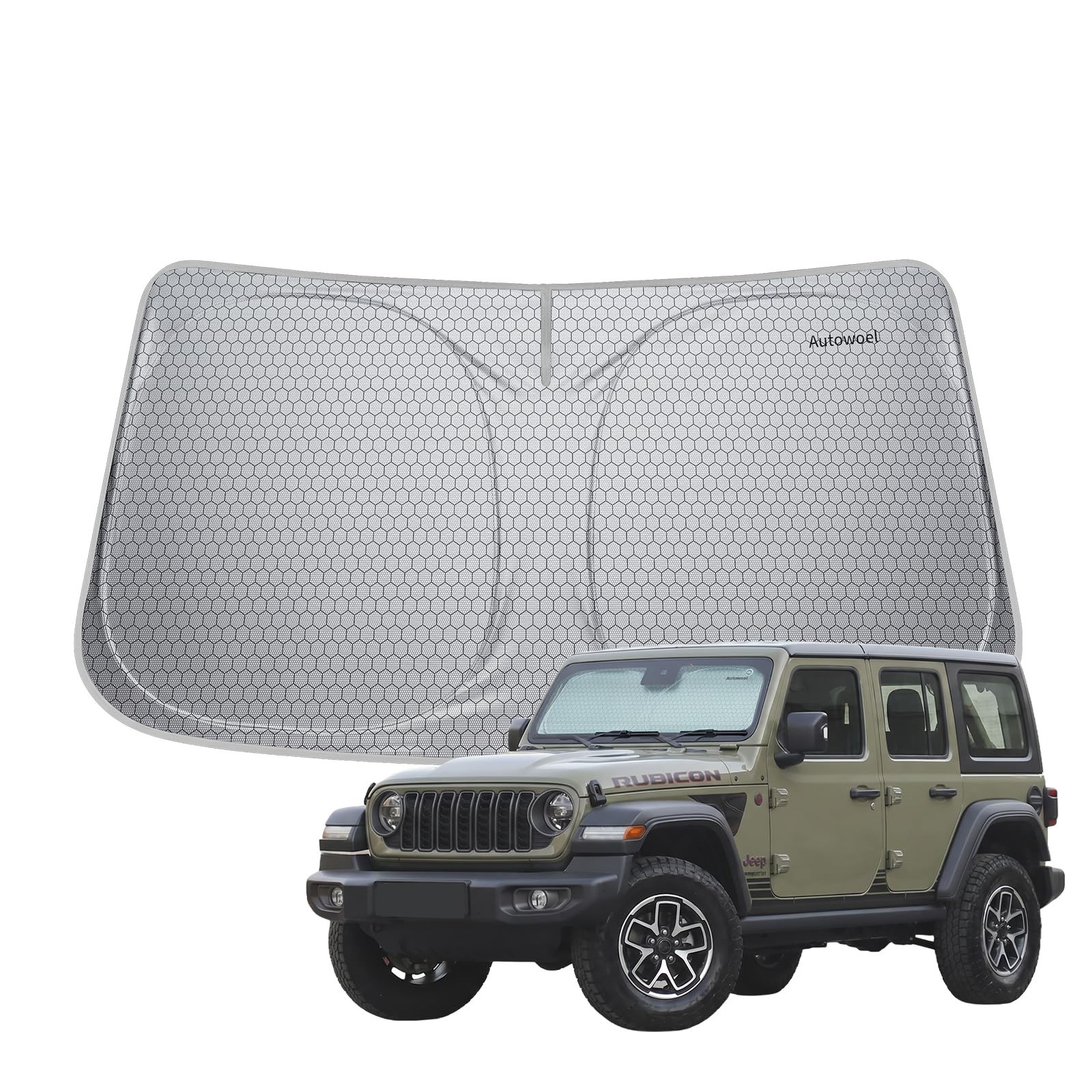 Graphene & Activated Carbon Windshield Sun Shade Foadable for Ford Bronco 202…