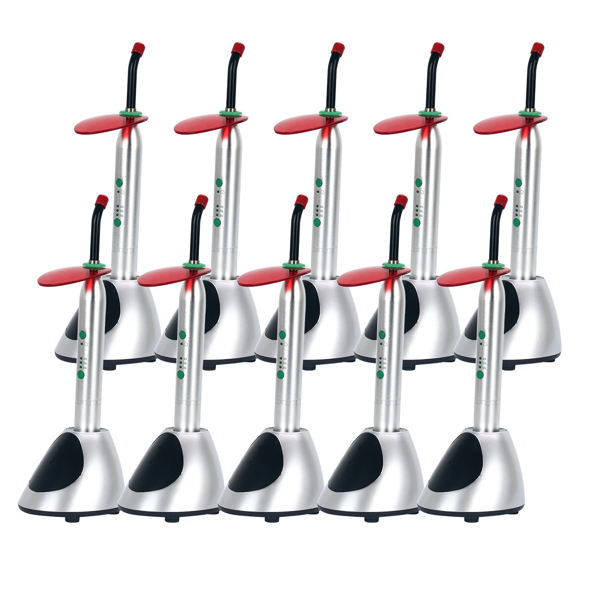 Dental Wireless Orthodontics LED Curing Light Resin Cure Lamp 8s/6s/4s 2000mw/c㎡
