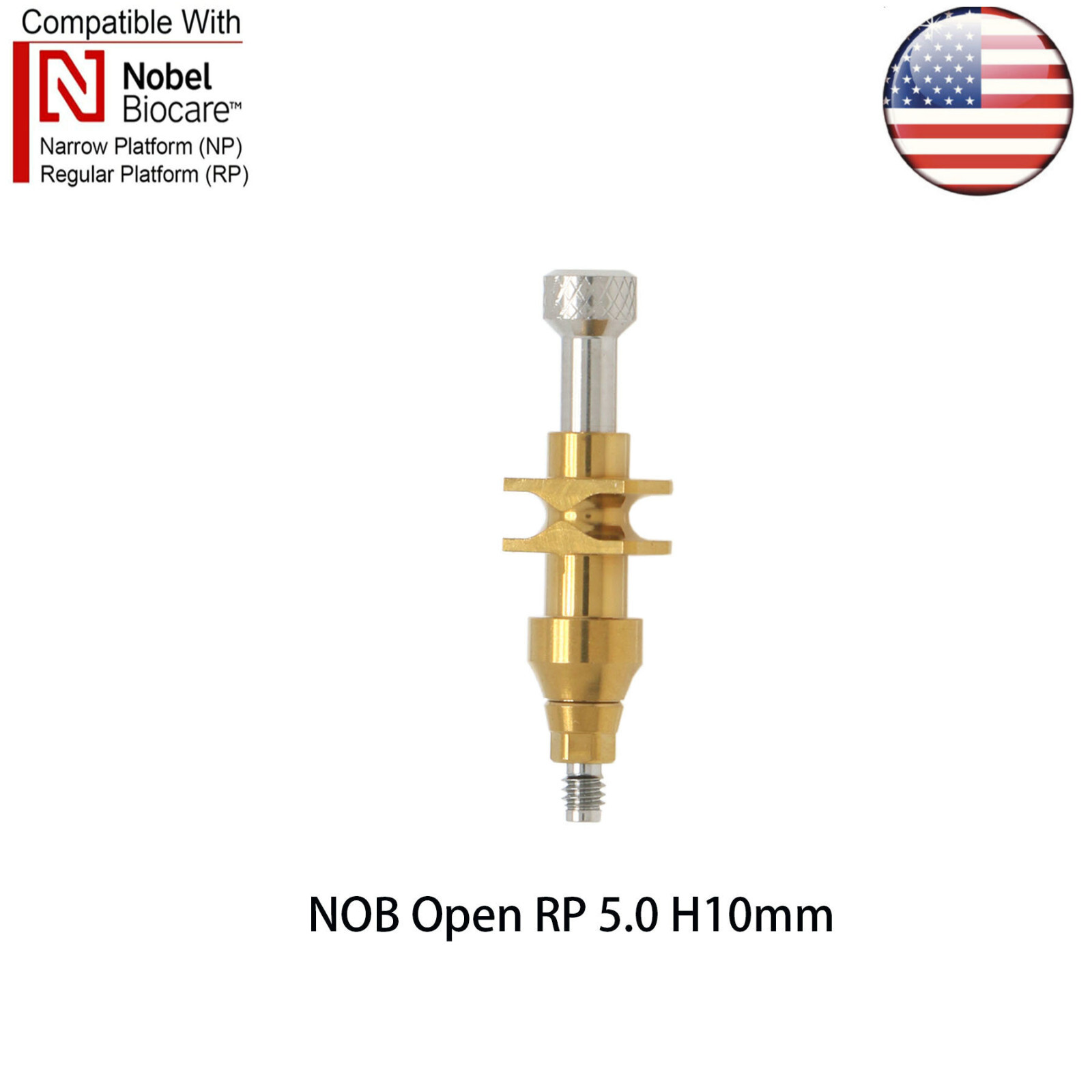 US Dental Nobel Active NP/RP Impression Transfer Coping Open Close Tray Analog
