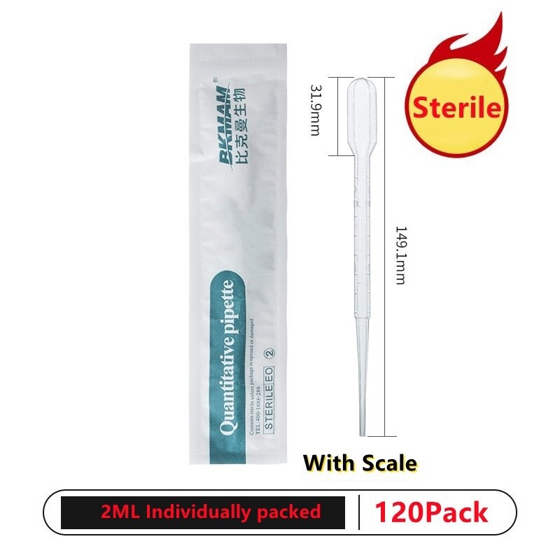 Sterile Individually Packed Plastic Transfer Pipette Dropper 1/2/3/5/10ml Multi