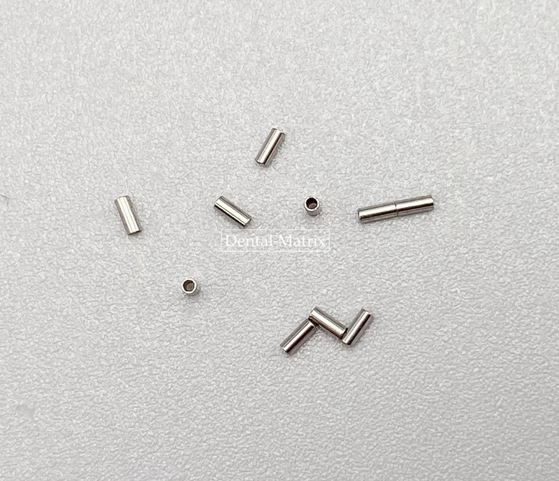 USA 100pcs Dental Orthodontic Crimpable Hook Stop Mini Stops Tube S/L 0.5/0.8mm