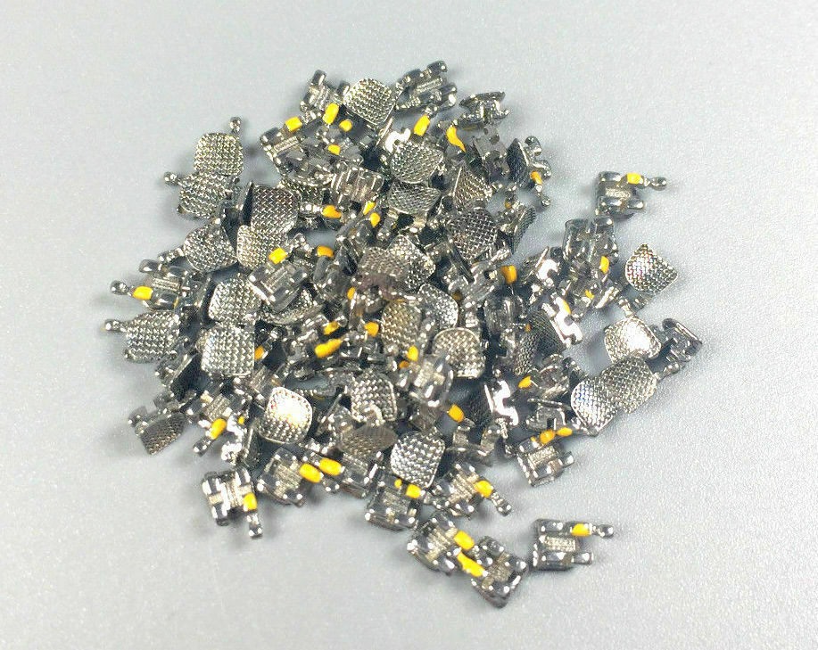1000pcs Dental Orthodontic Brackets Metal Braces standard MBT 022 345 hooks U/L