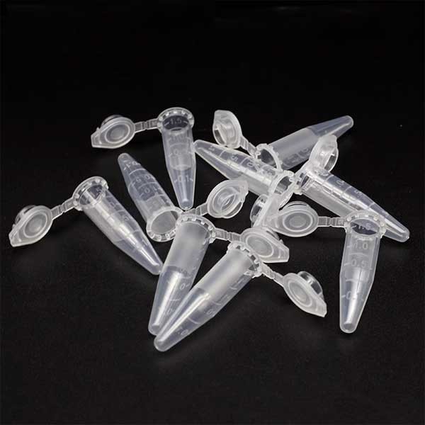 200-1000pcs 0.5ml-10ml Plastic Micro Centrifuge Tubes Lab Supply with Scale