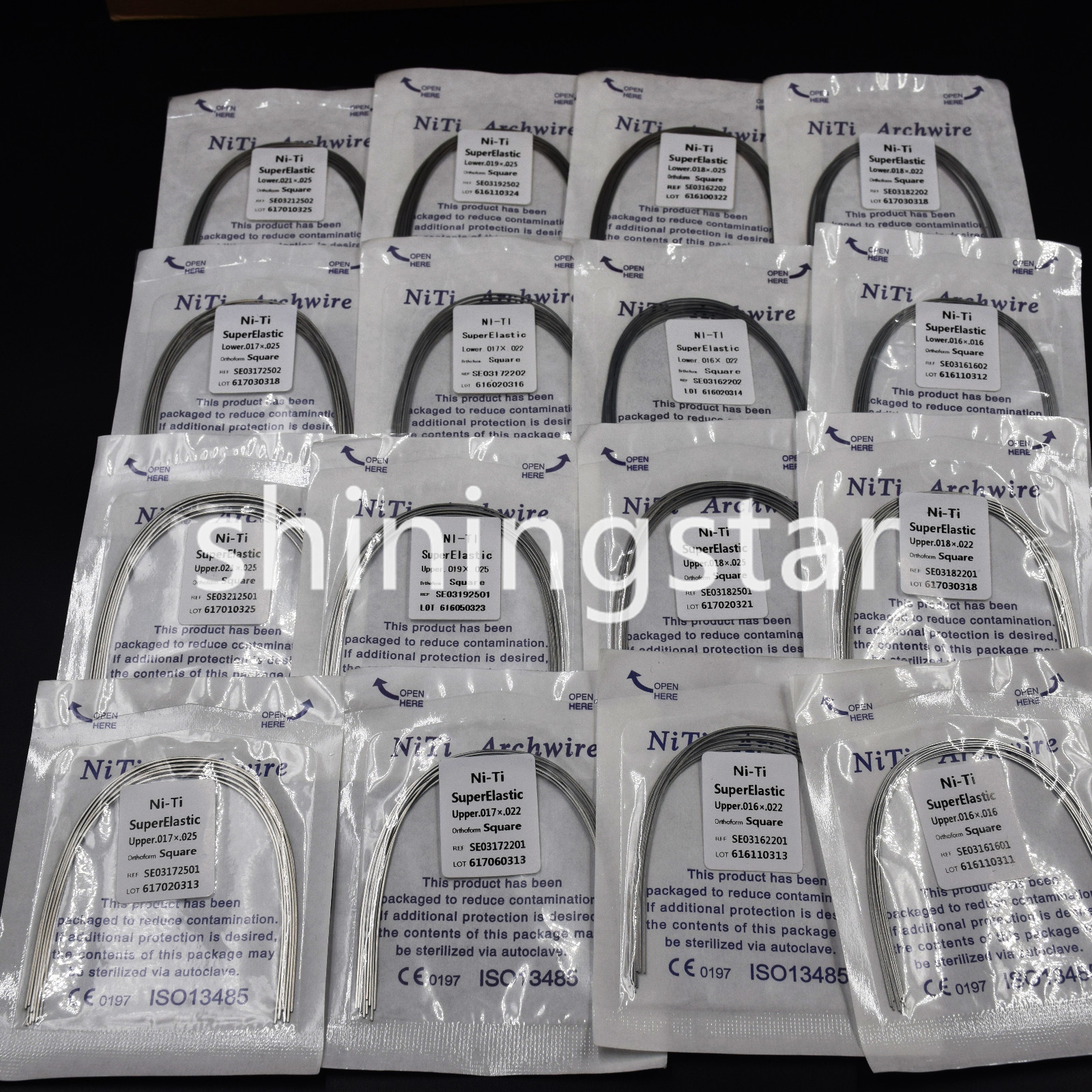 10 Pcs All Size Dental Orthodontic Super Elastic NITI Arch Wires Rectangular