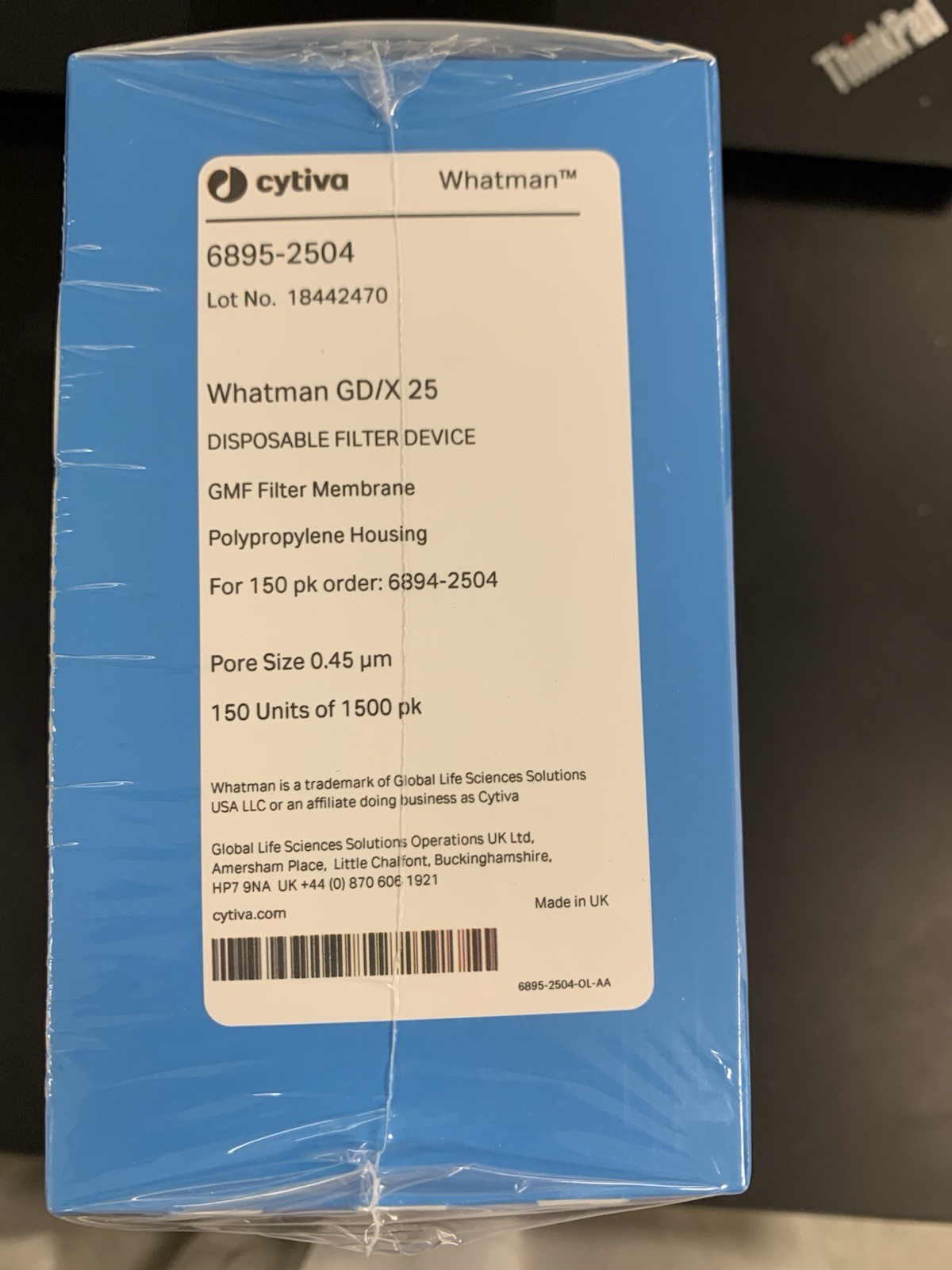Cytiva Whatman Syringe Filter 0.45um 150/ box, New