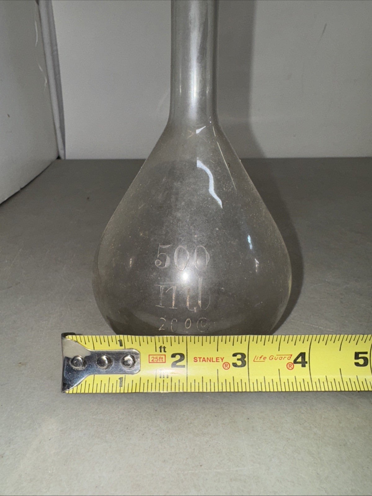 Vintage Glass 500mL ±0.20 Volumetric Flask