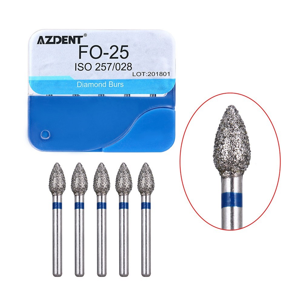 100Pzas Dental Fresas Dentales de Diamante FG Mezclado 20 Tamaño