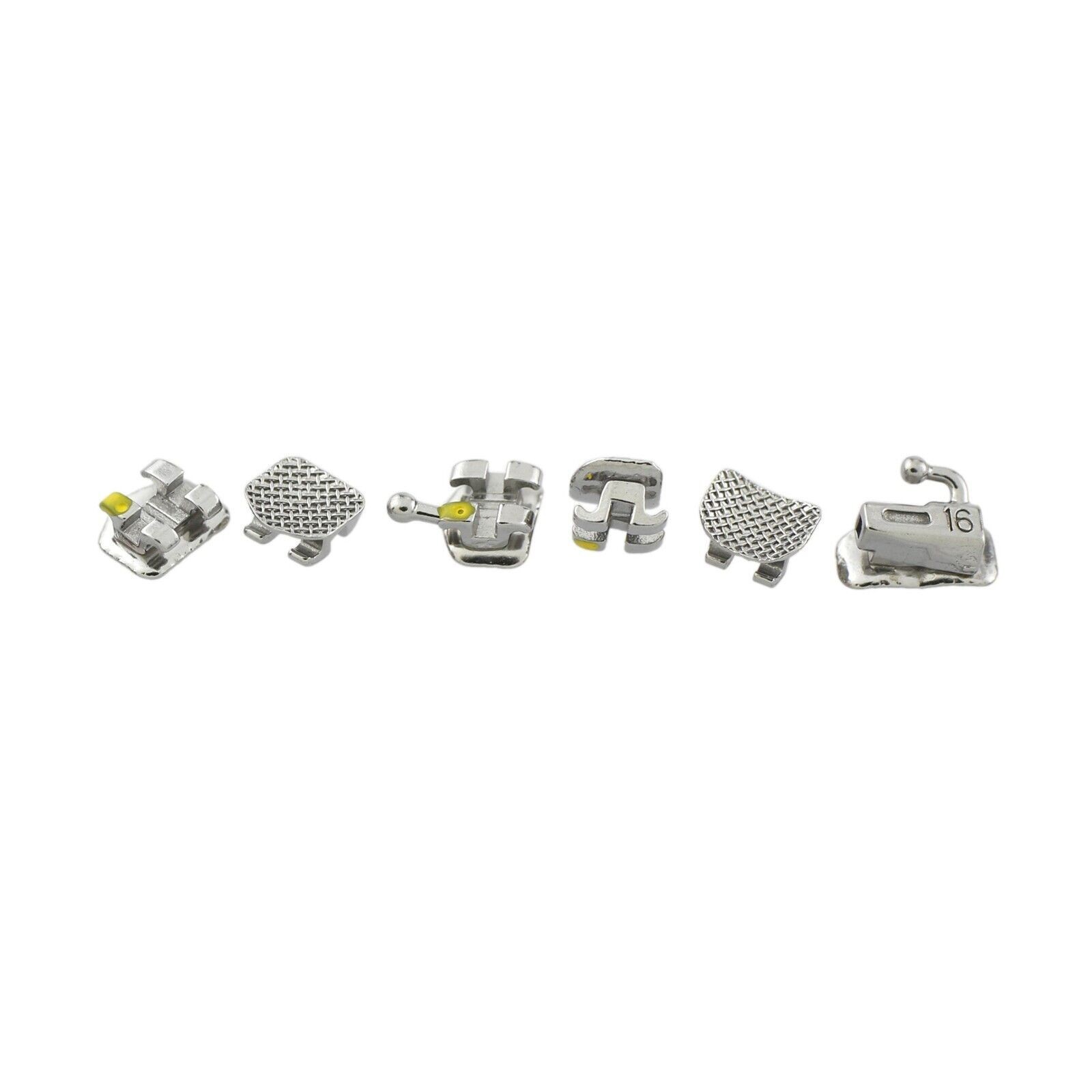 Dental Mini Brackets Orthodontic Braces Metal Roth MBT 022 3 / 345 Hooks 6-6 MIM