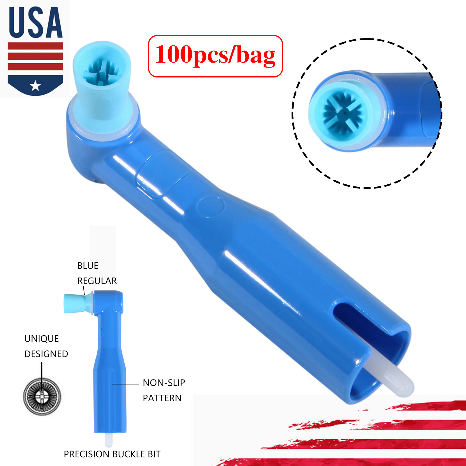 100-1000pcs Prophy Angles Firm Cups Top Quality Dental Disposable Prophy Angle