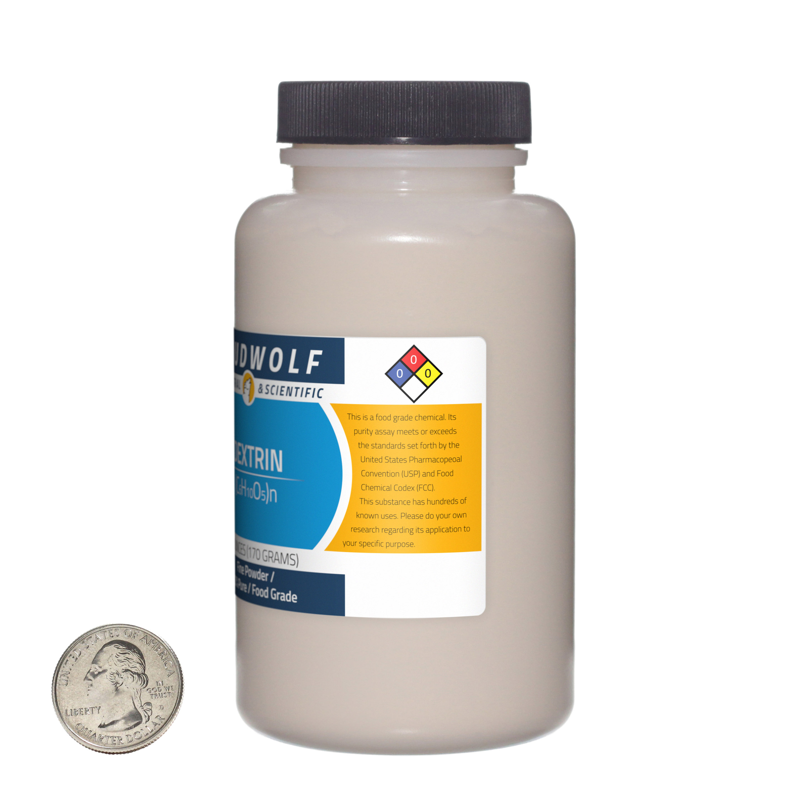 Dextrin / 1.1 Pounds / 3 Bottles / 100% Pure Food Grade / Fine Powder / USA