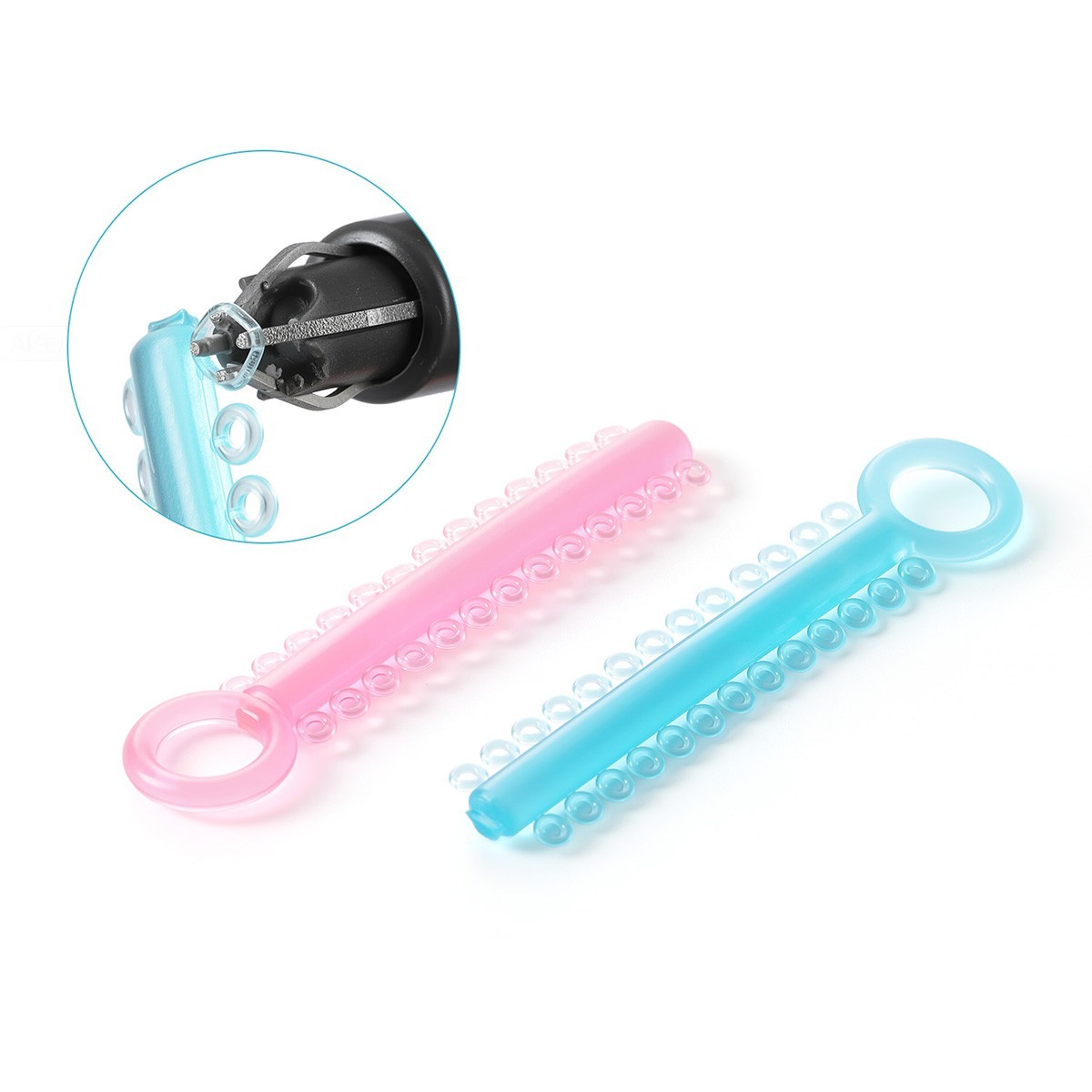 1040pcs/box Dental Orthodontic Ligature Ties Elastic Rubber Bands Dark Light Mix