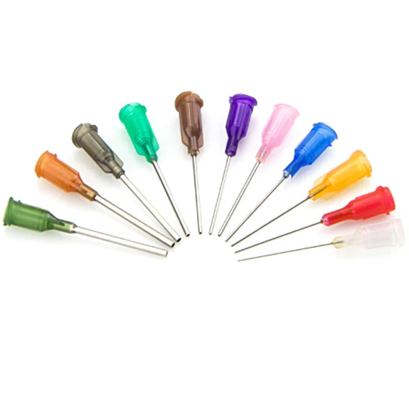 25pcs 0.5 ” Straight Precision Liquid Dispenser Needles Tips Industrial 14-30G