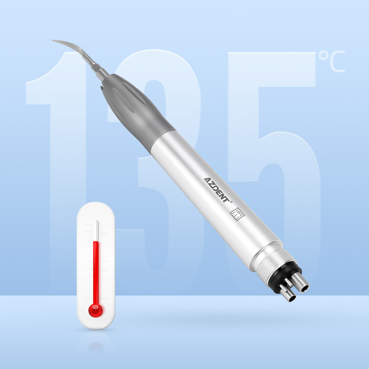 NSK Style Dental Ultrasonic Air Perio Scaler Handpiece 2 & 4-Holes 3 Tips