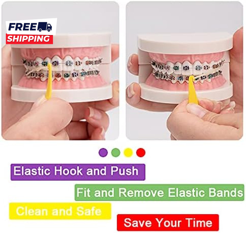 20 Pack Braces Rubber Band Tool Dental Elastic Rubber Bands Placers