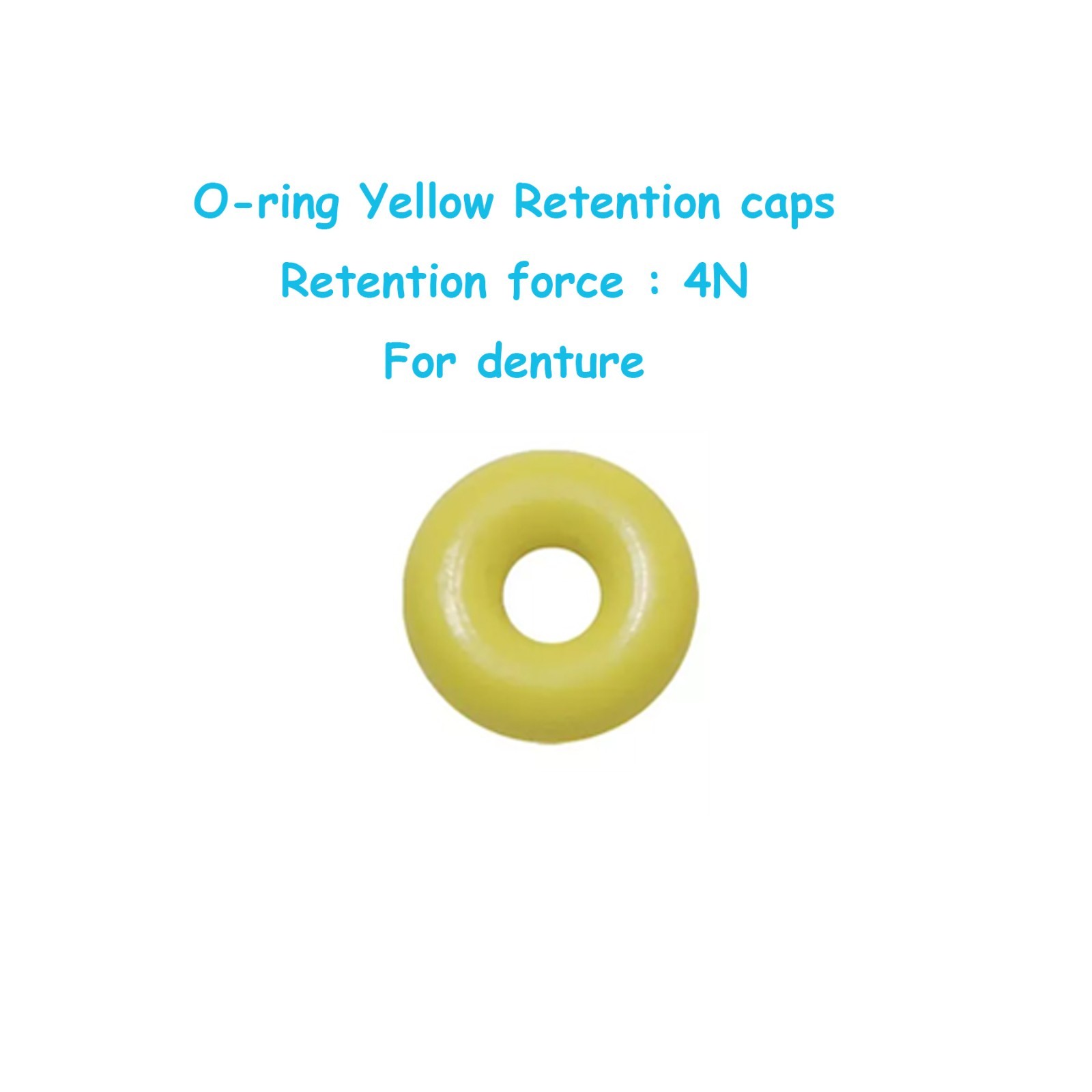 4Pc/Set Implant O-Ring Retention Cap Kit for Hiossen Osstem Ball Abutment Dental