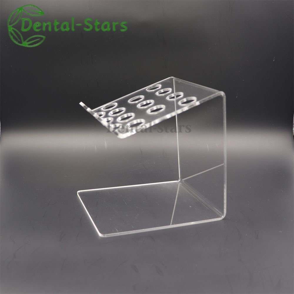 Dental Syringe Acrylic Organizer Holder Case Frame Transparent Composite Resin