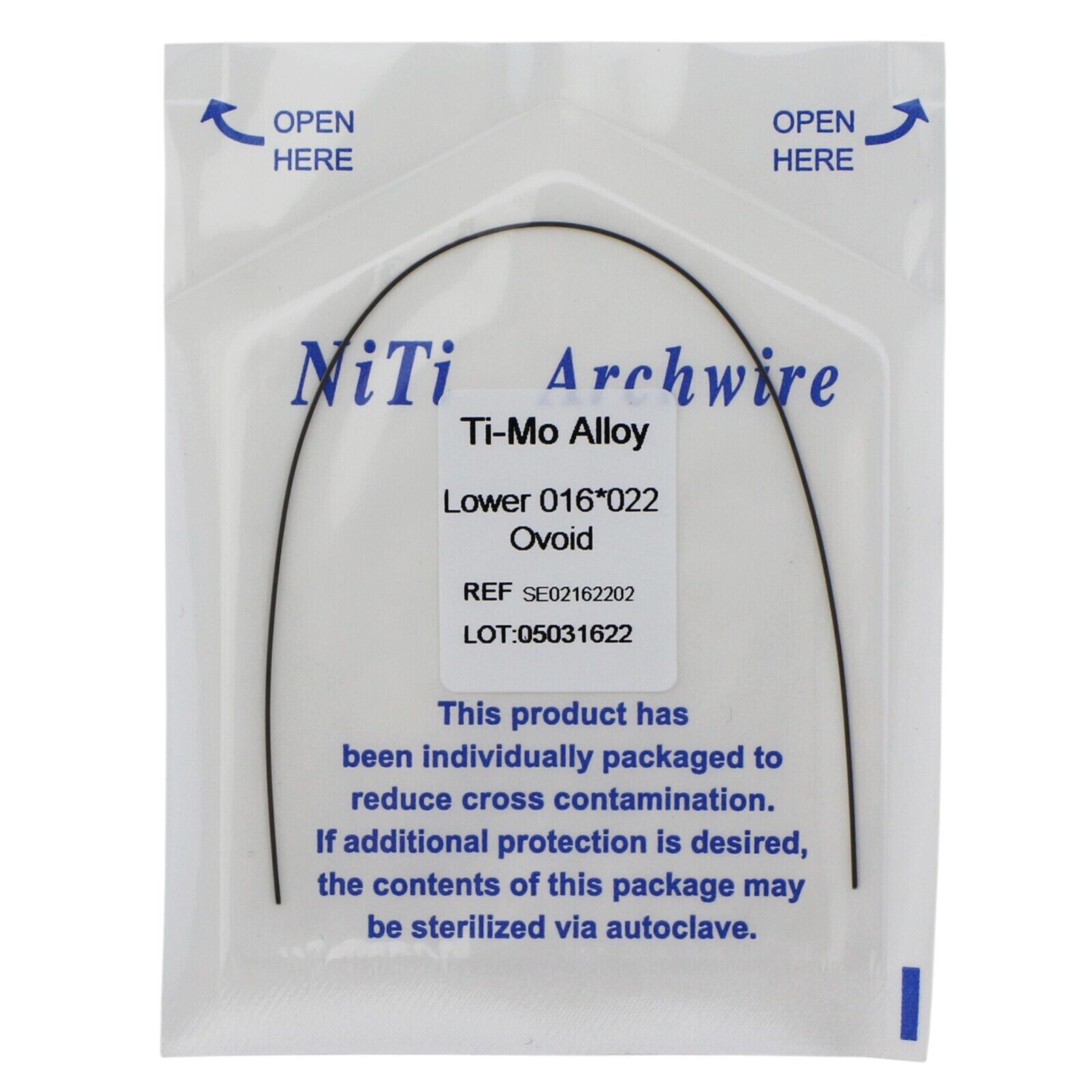 1-100Pcs Dental Orthodontic TMA Arch Wire Ti-Mo-Alloy Rectangular Ovoid/Natural