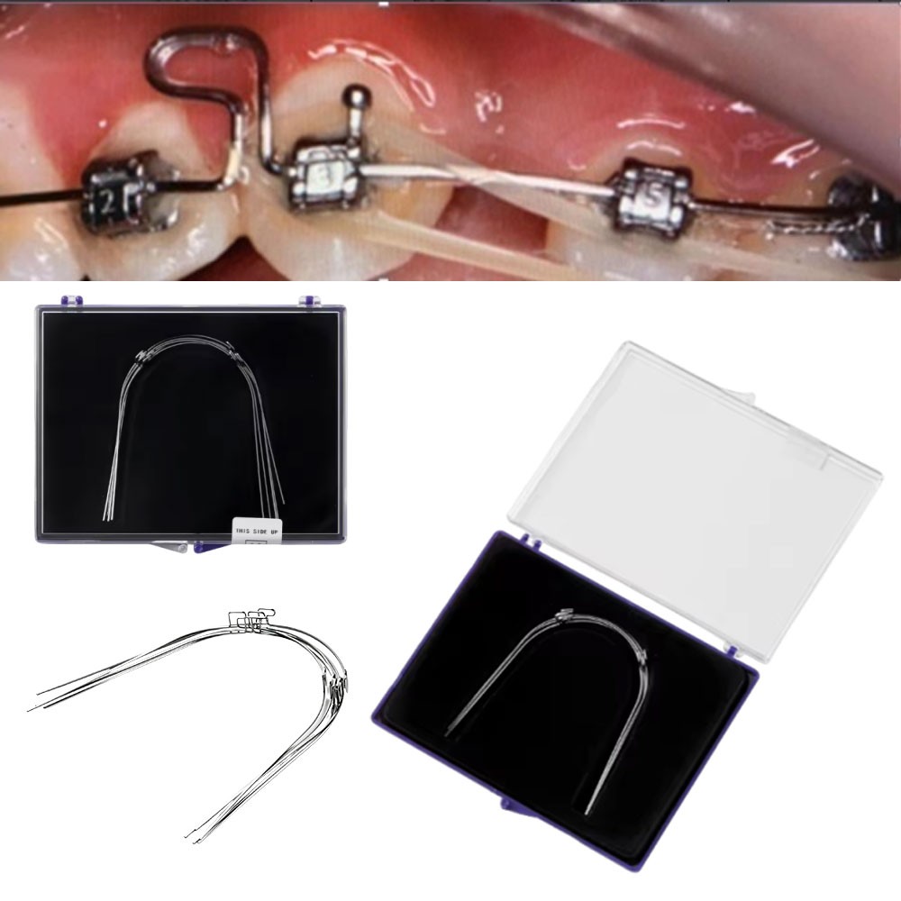 5Pcs New Dental Orthodontic Wrap Around Retainer Hawley Stainless Steel T Loop