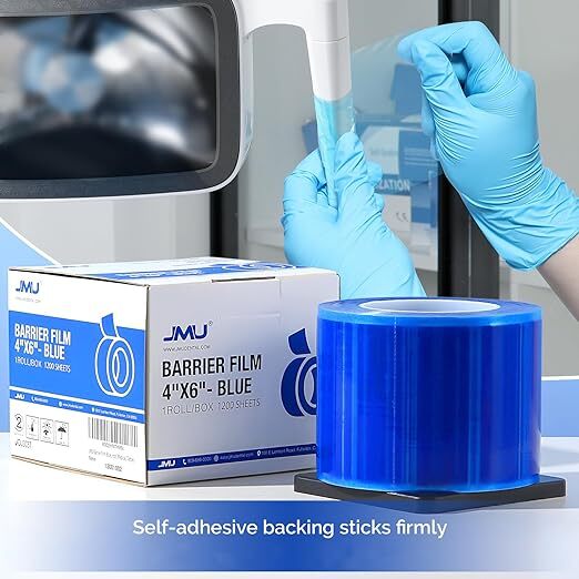 JMU 4″ x 6″ Medical Dental Barrier Film Tattoo Tape Adhesive Roll 1200 Sheets