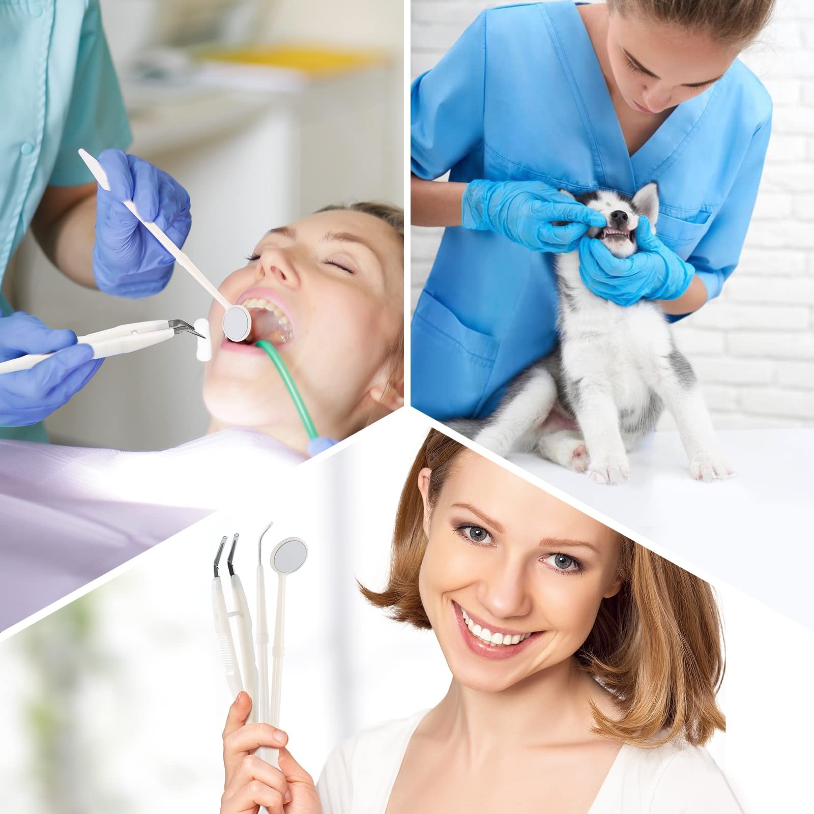 JMU 20 Pack Disposable Dental Examination Kit, 3Pcs Basic Instruments Set,…