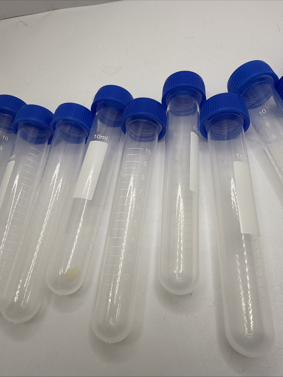 15pcs 10mL Plastic Centrifuge Tubes Screw Cap Polypropylene Lab Sample Vials