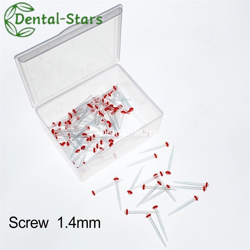 100Pcs Dental Endo Quartz Fiber Post Screw Teeth Restorative Posts 1.2mm-1.8mm