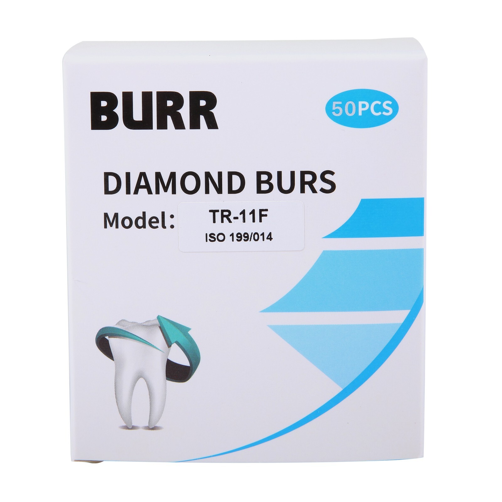 50pcs Dental Turbine Taper Diamond Burs TR for High Speed Handpiece 5Pc/Pack SA