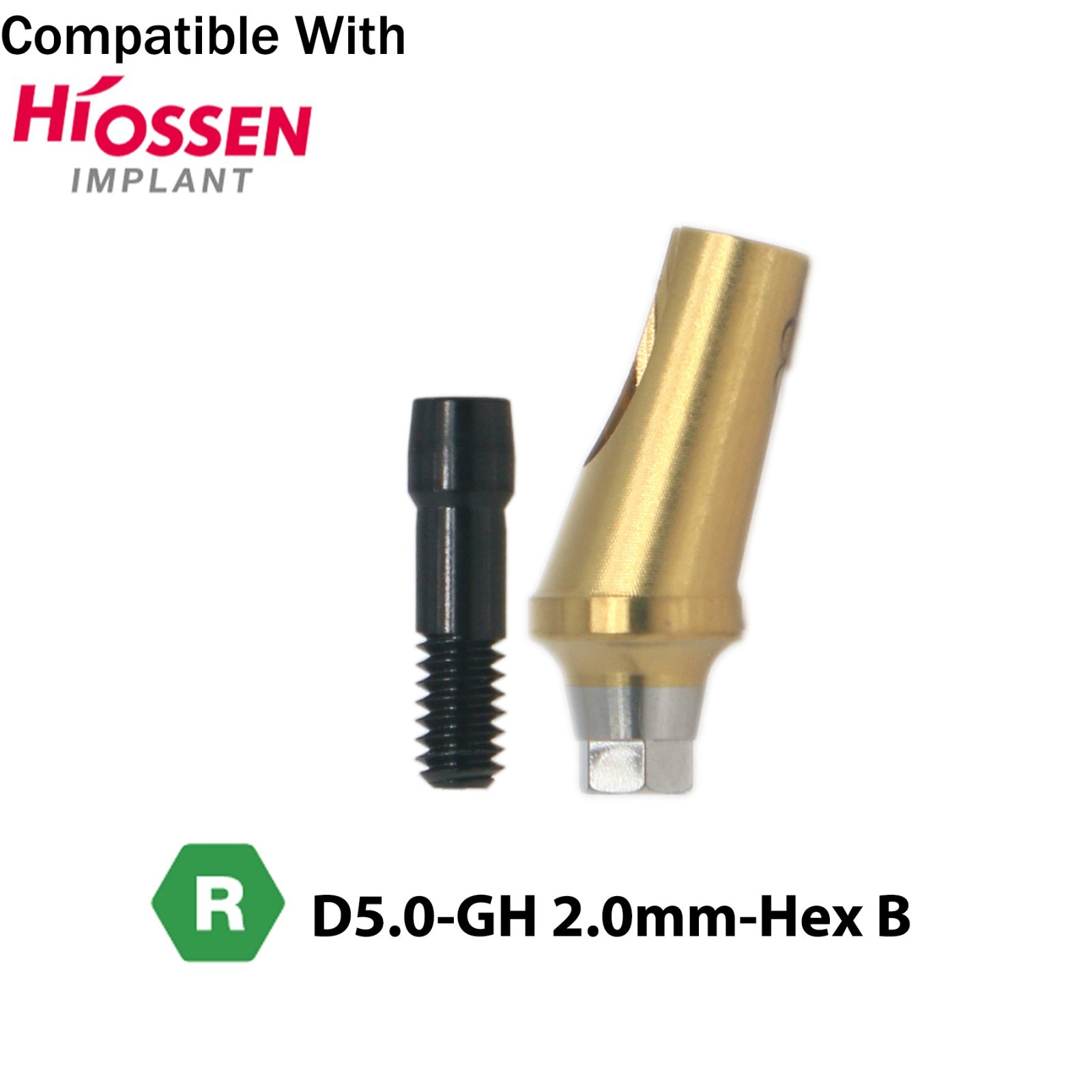Dental Angled Abutment Fits Hiossen Osstem TS Mini /Regular Platform Ø4.5/5.0mm
