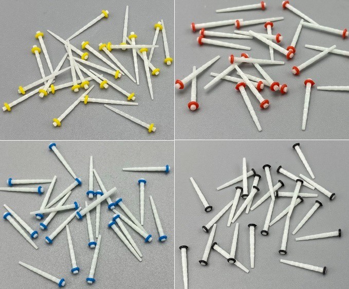Dental Glass Quartz Fiber Post Root Canal Pin Straight Screw Restorative 1.2-1.8