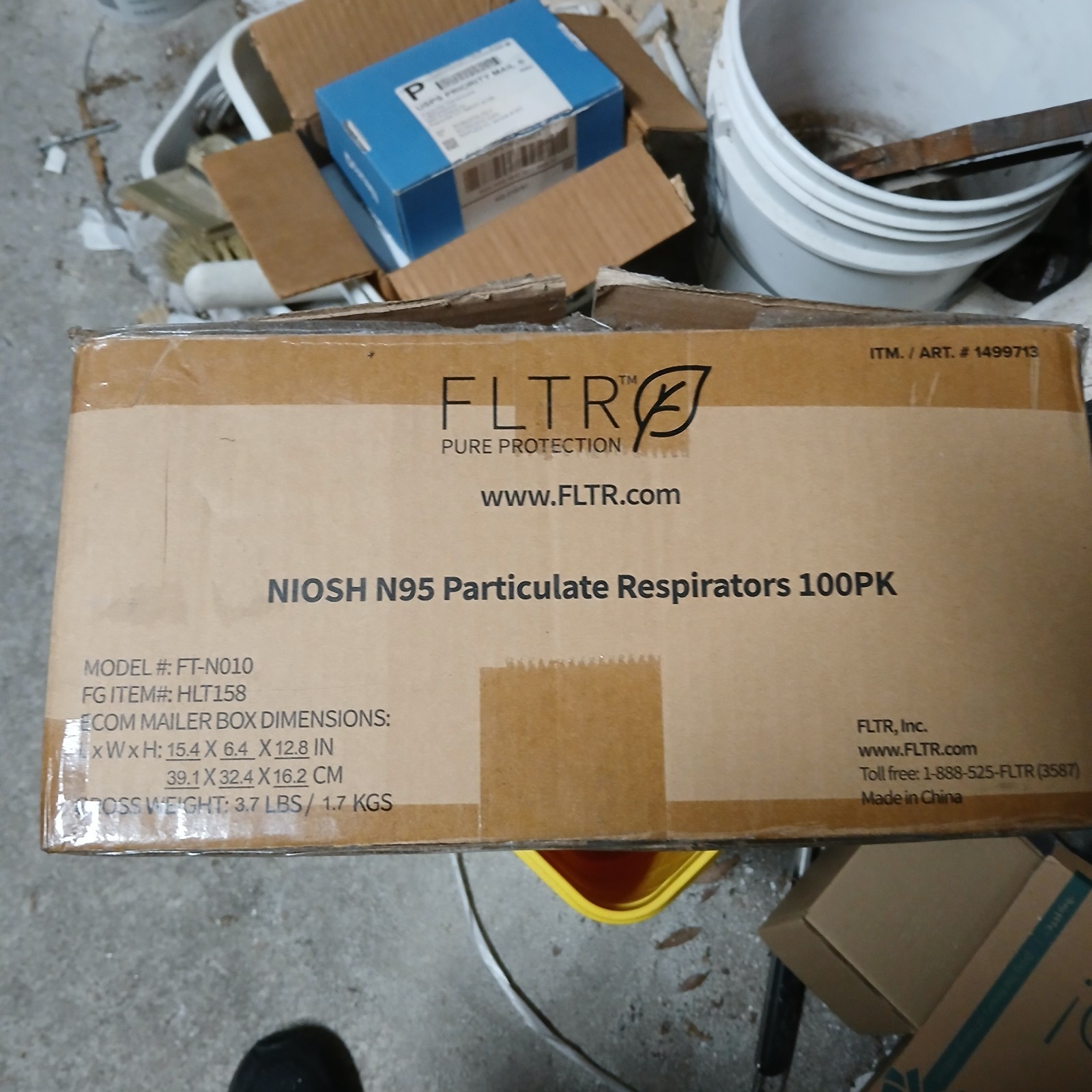 EXPIRED! 5 Boxes FLTR NIOSH Certified N95 Respirator Face Mask 20 each 100 total
