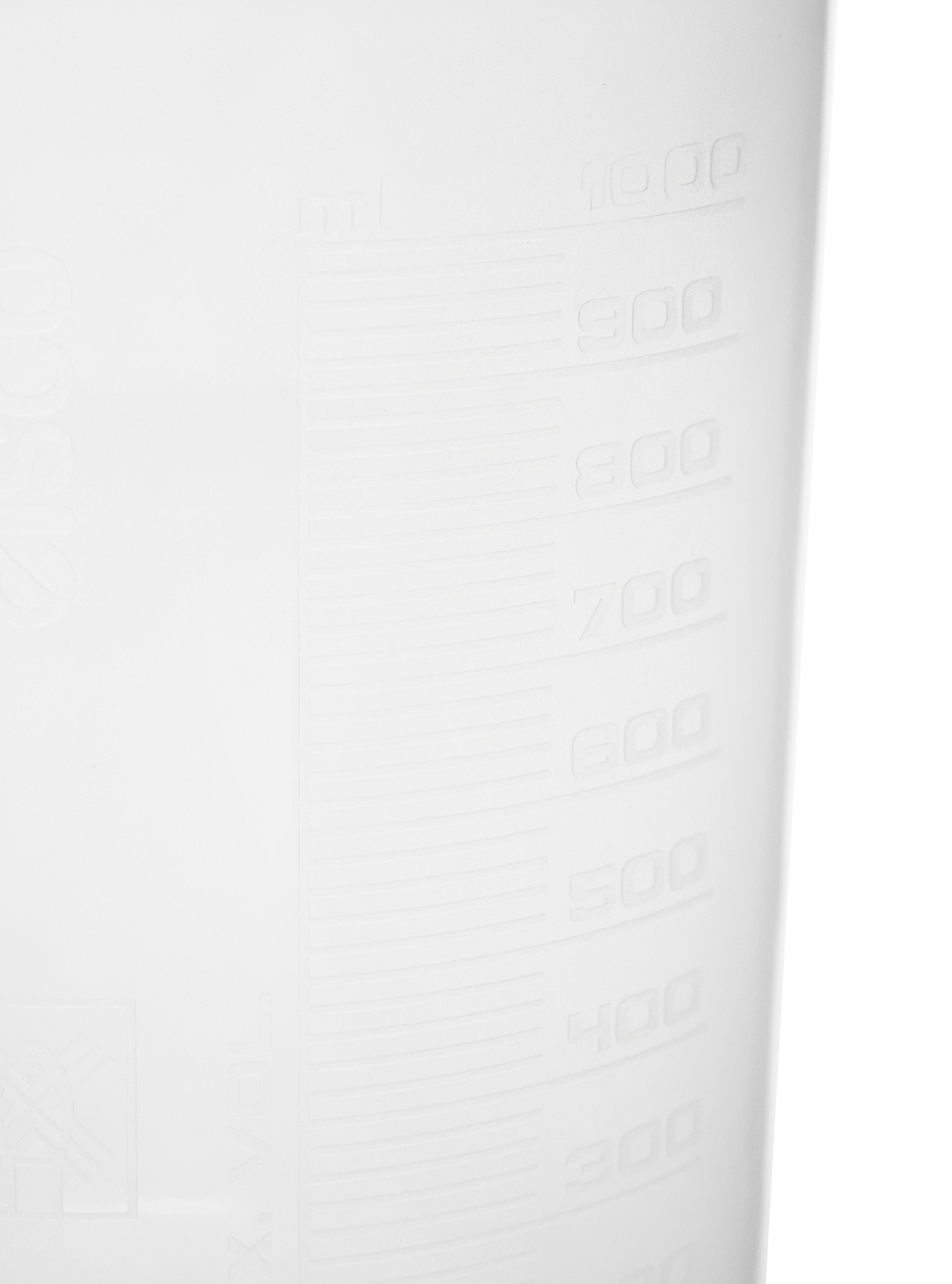 Eisco Labs 1000ml Polypropylene Plastic Beakers, Raised Graduations – 12 Pack