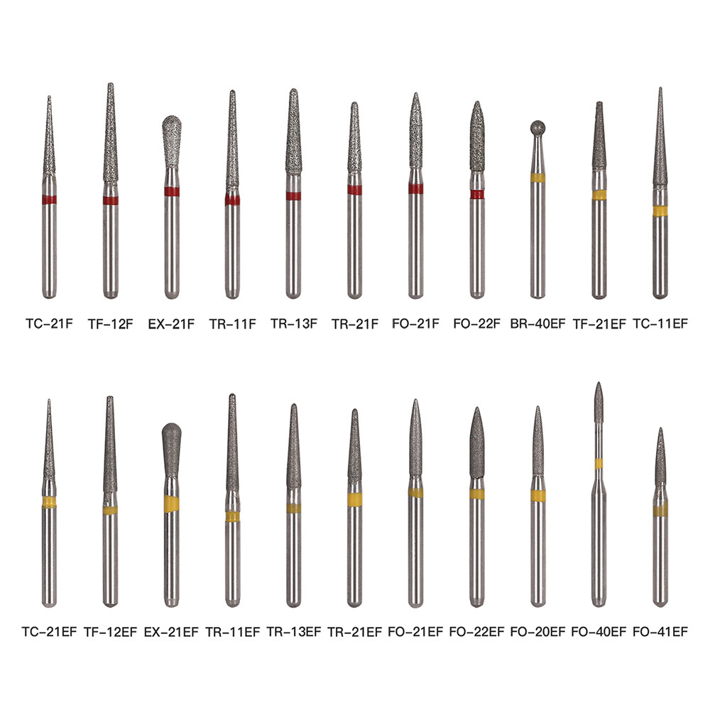 50PCS AZDENT Dental Diamond Burs Drill FG For High Speed Handpiece 5pcs/box