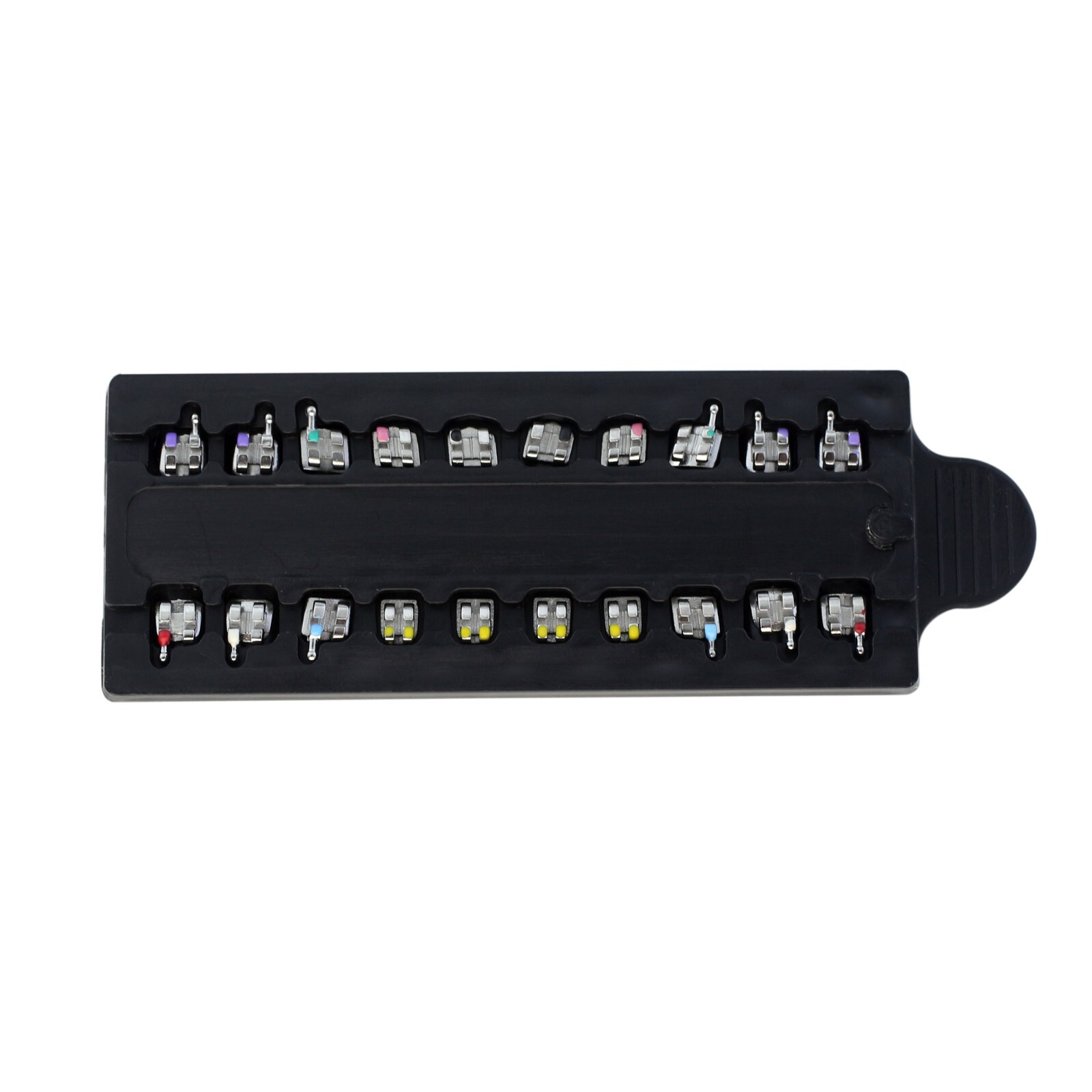 Orthodontic Dental Brackets Brace Mini Roth MBT 018 022 Slot 345 Hooks Metal MIM