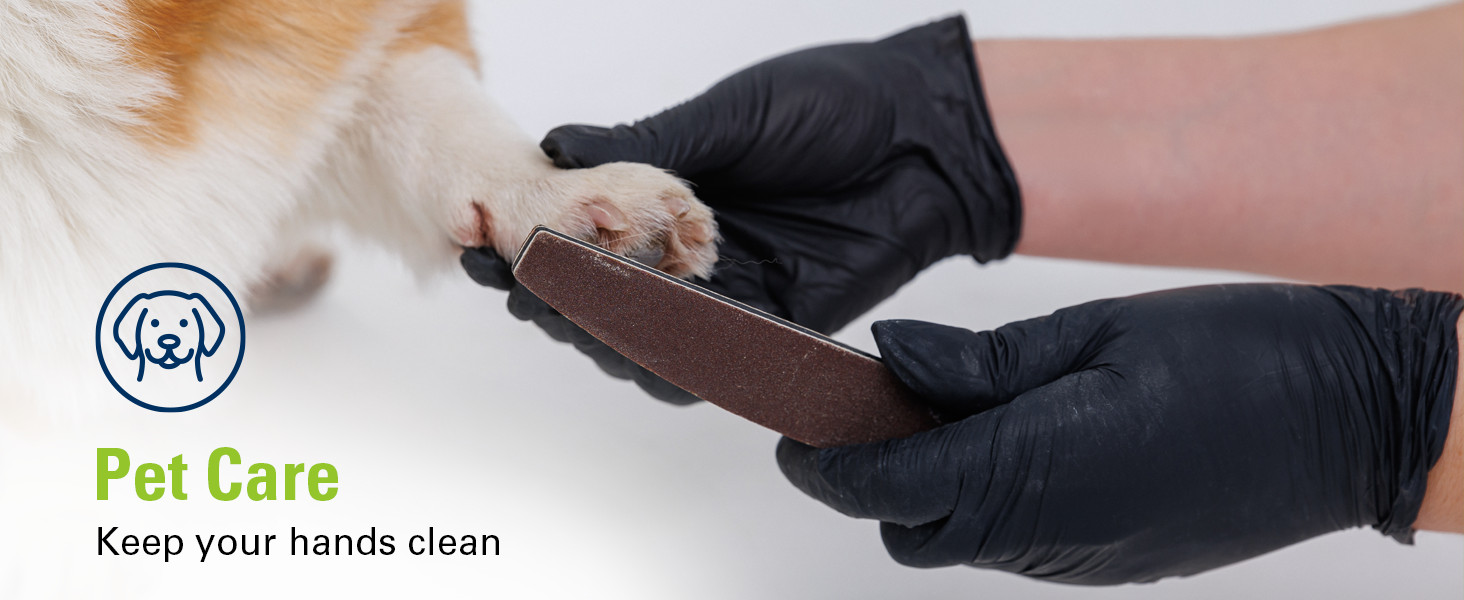 Black Nitrile Gloves, Food Safe Disposable Gloves Latex Free, Rubber Gloves