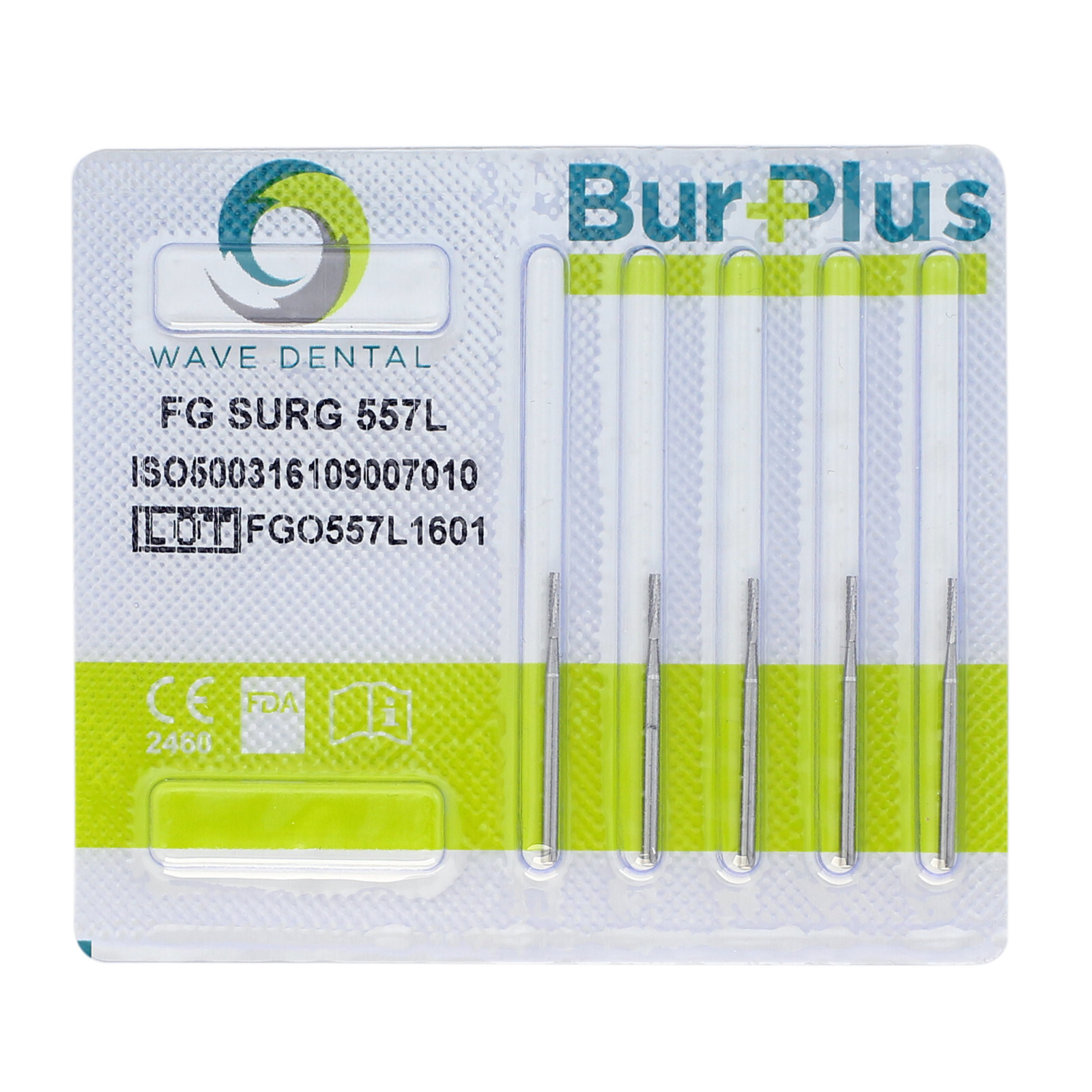 Wave Dental Carbide Burs High Speed Friction Grip 19mm Surgical FGOS FG 25mm