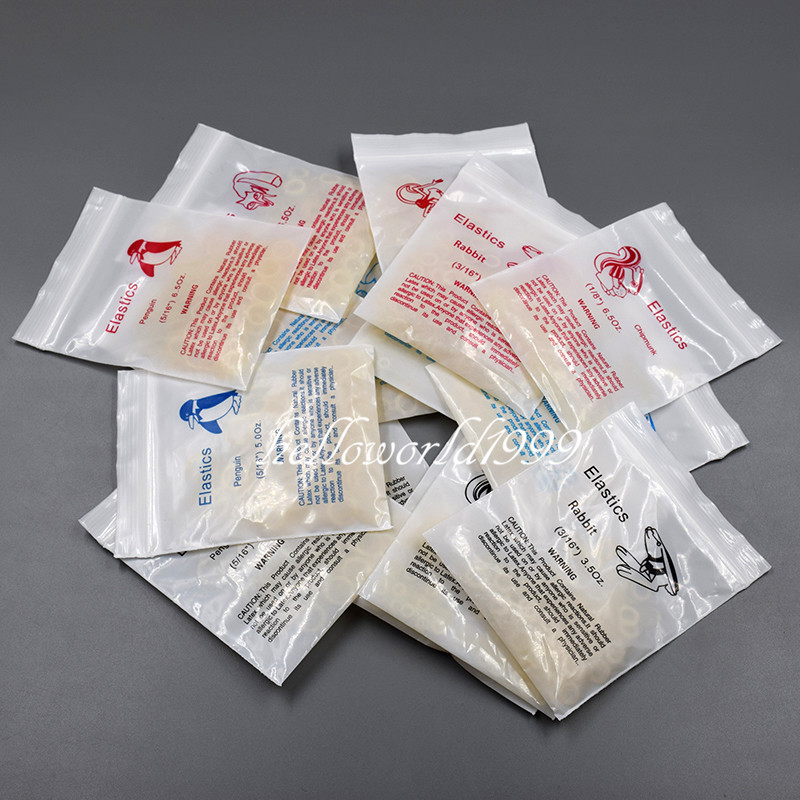 Dental Orthodontic Rubber Bands Ortho Elastics Latex Braces 15 Sizes For Choice