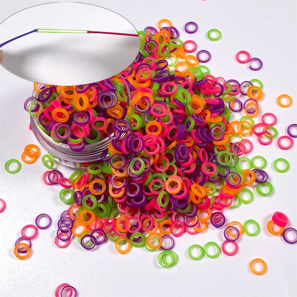 4.5OZ Colorful 5000Pcs Dental Orthodontic Elastics Rubber Bands Ligature Ties