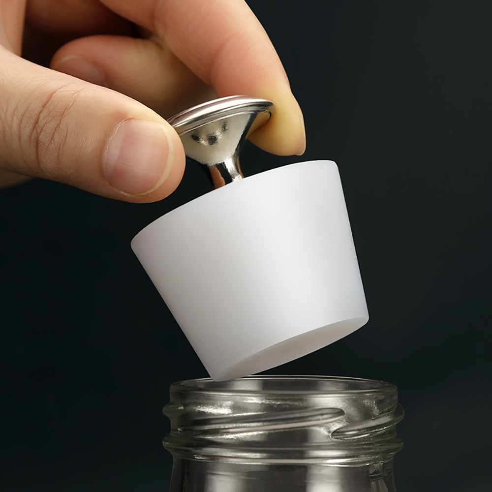 Silicone Bung With Handle Tapered Plugs Wine Stoppers Reusable Sealing Stopper