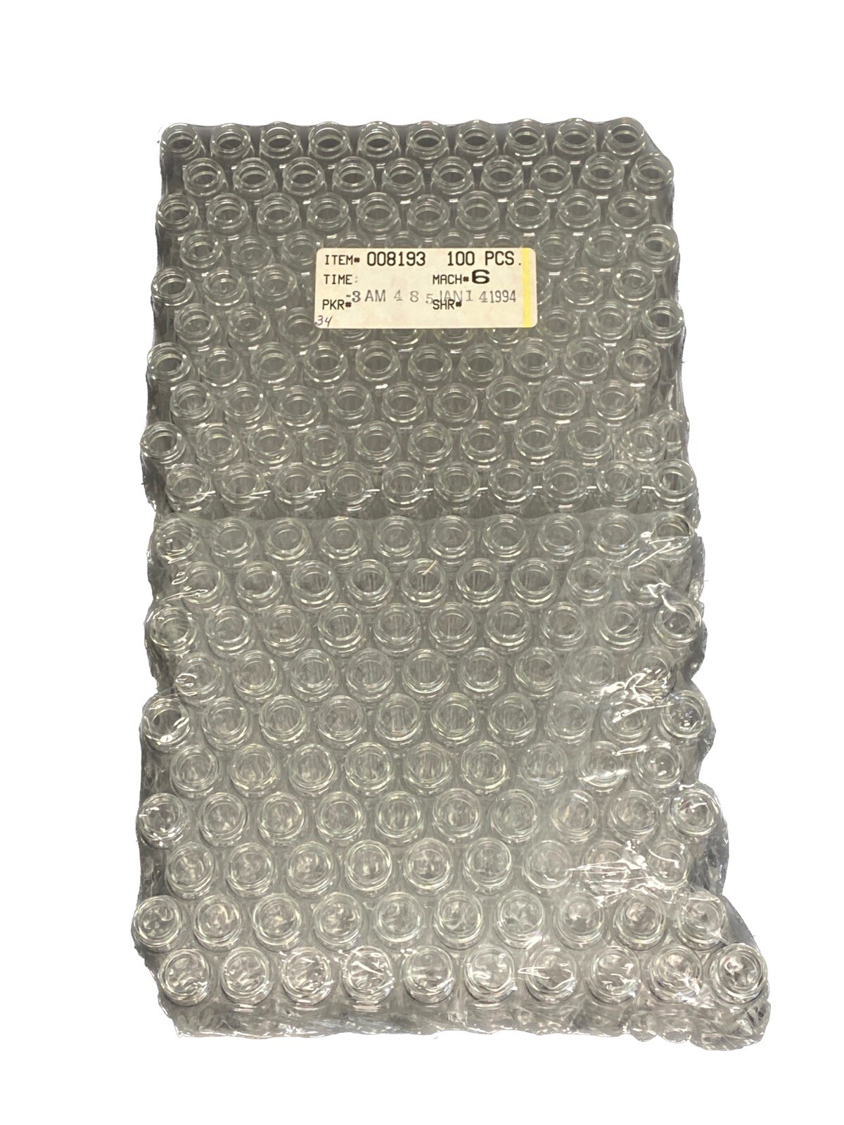 (196) WHEATON DWK Glass 16mL E-C Sample Vials 21x70mm No Caps 224706