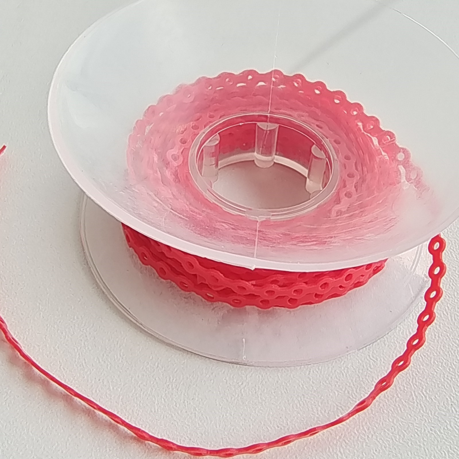 10Rolls Dental Orthodontic Elastolink Chain Long & Short & Continuous Red
