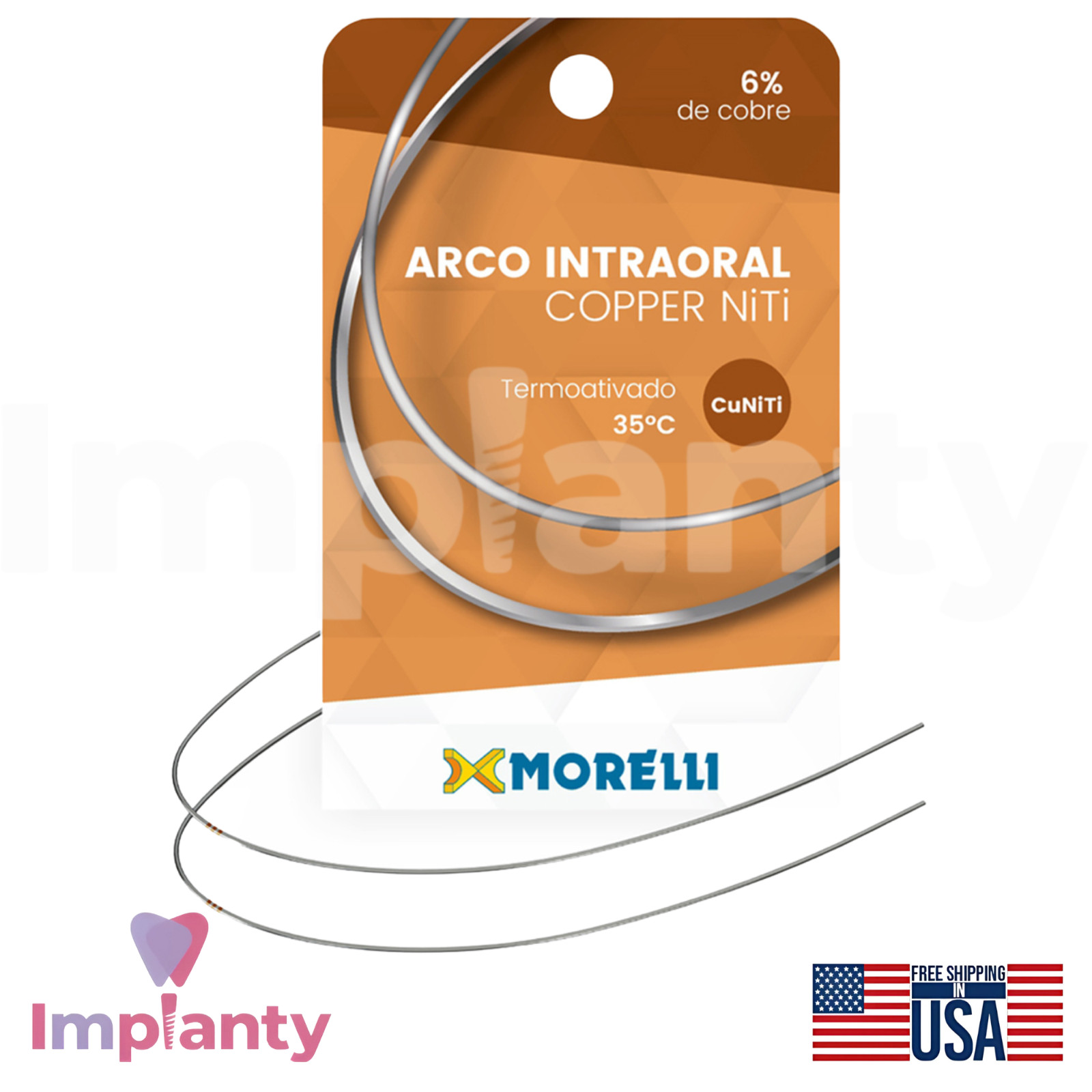 Morelli NiTi Thermo Copper CuNiTi IntraoraI Round Archwire Dentistry Tool 10pcs