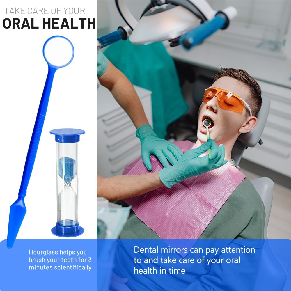Uouovo Portable Orthodontic Oral Care Kit 1 Count (Pack of 2), Purple_blue