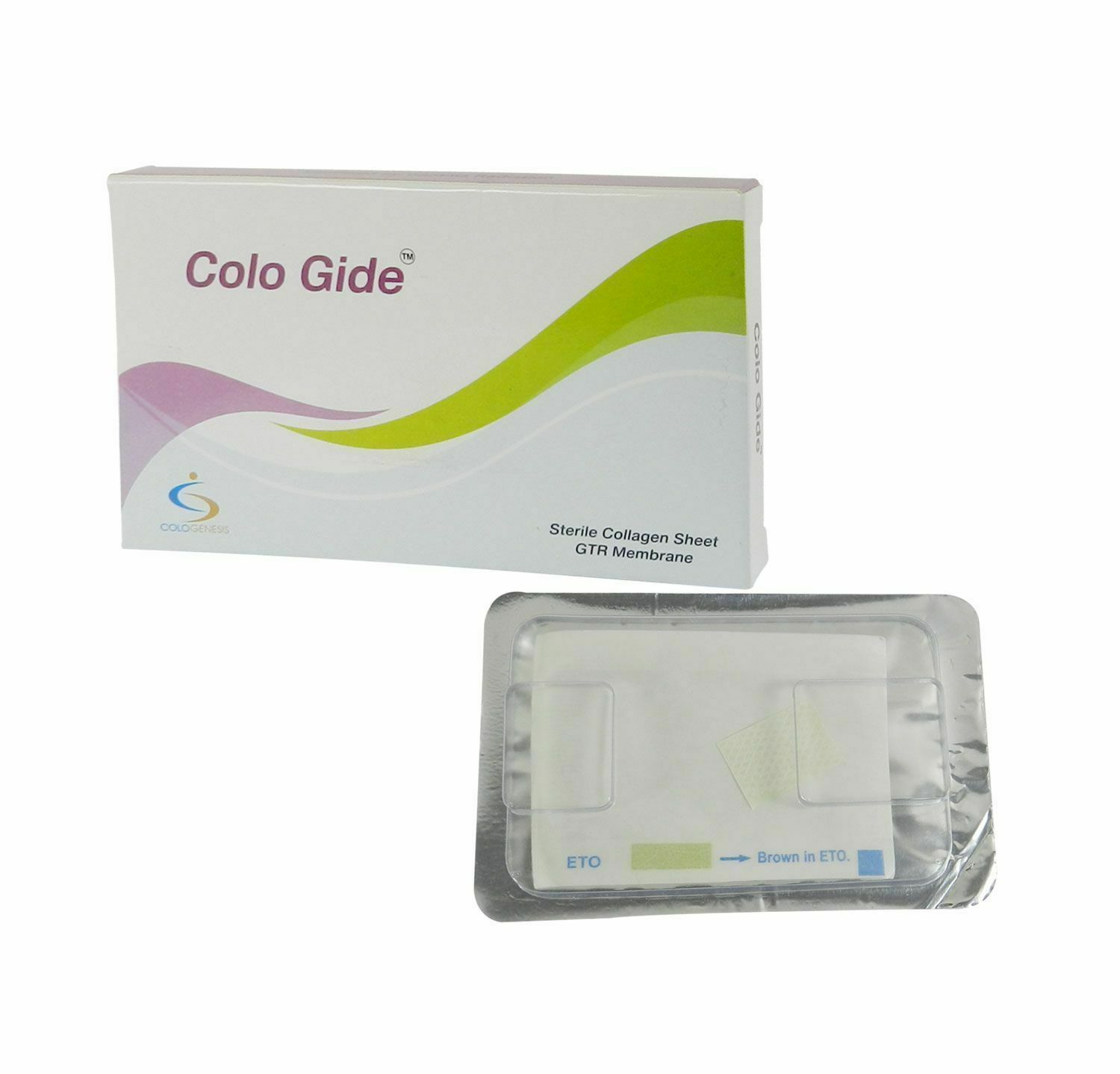 10 Pack of New Colo Gide Sterile Collagen Sheet GTR Membrane 10 x 15mm