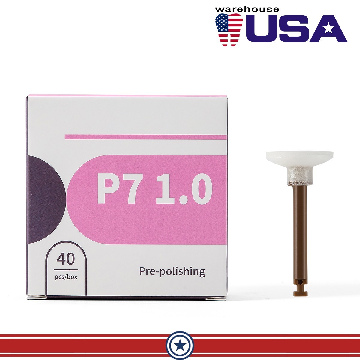 40Pcs AZDENT Dental Composite Polishing Finishing Finisher Disc/ Cups/Points