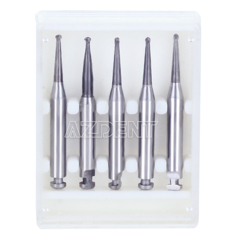8 Types Dental Round Carbide Bur for Slow Speed Latch Type RA 1# – 8# Burs